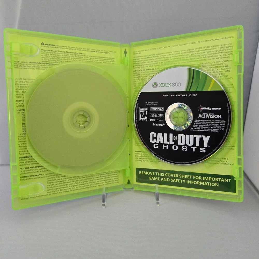 Call of Duty Ghosts & COD Modern Warfare 3 Bundle‎ - Xbox360 - 2 Games Tested